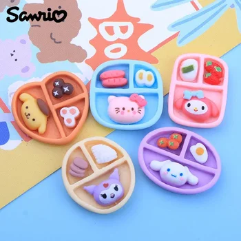 카와이 산리오 헬로 키티 송진 액세서리, 쿠로미 시나모롤 냉장고 자석 머리핀, DIY 패치, 새로운 애니메이션, 도매, 10 개