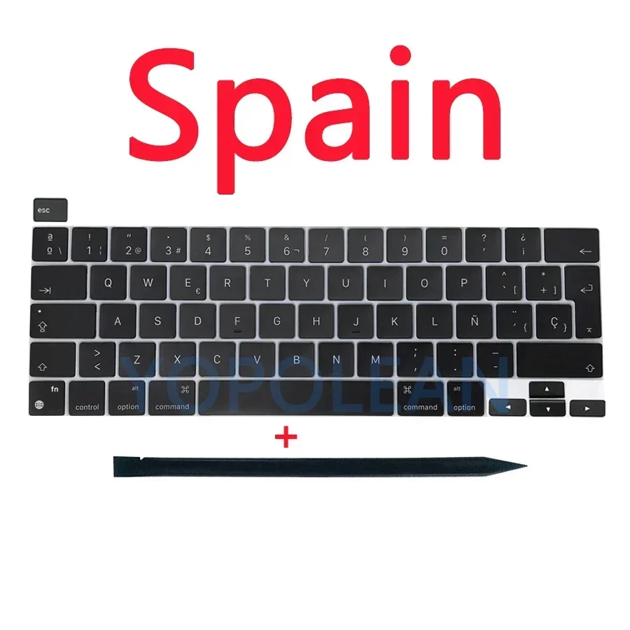 Keyboard Keycap For Macbook Pro 13" M1 M2 A2338 Keycaps Keys Key Cap US UK Russain French Spain Late EMC 3578