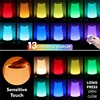 13 Color Changing Night Light RGB Remote Control Touch Dimmable Lamp Portable Table Bedside Lamps USB Rechargeable Night Lamp 2