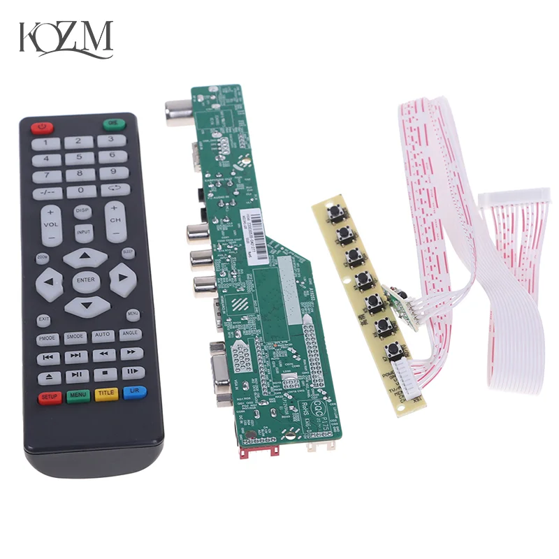 T.V53.03 Universal LCD TV Controller Driver Board V53 analog TV motherboard