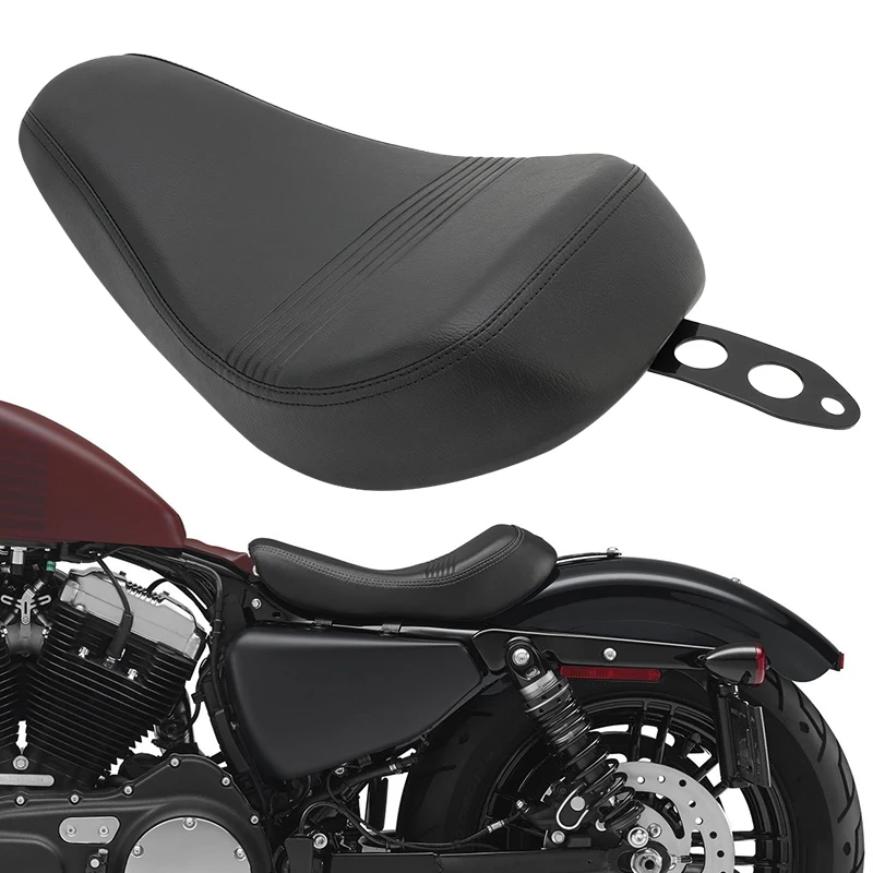 Asiento individual para conductor delantero de motocicleta, color negro, para Harley Sportster XL Forty Eight 2016-up