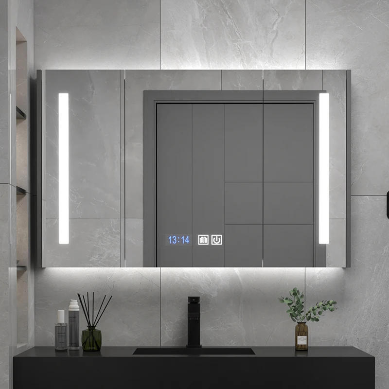 

Modern Smart Mirror Vaniti Illuminated Storage Washroom Bathroom Mirror Cabinet With Led Light