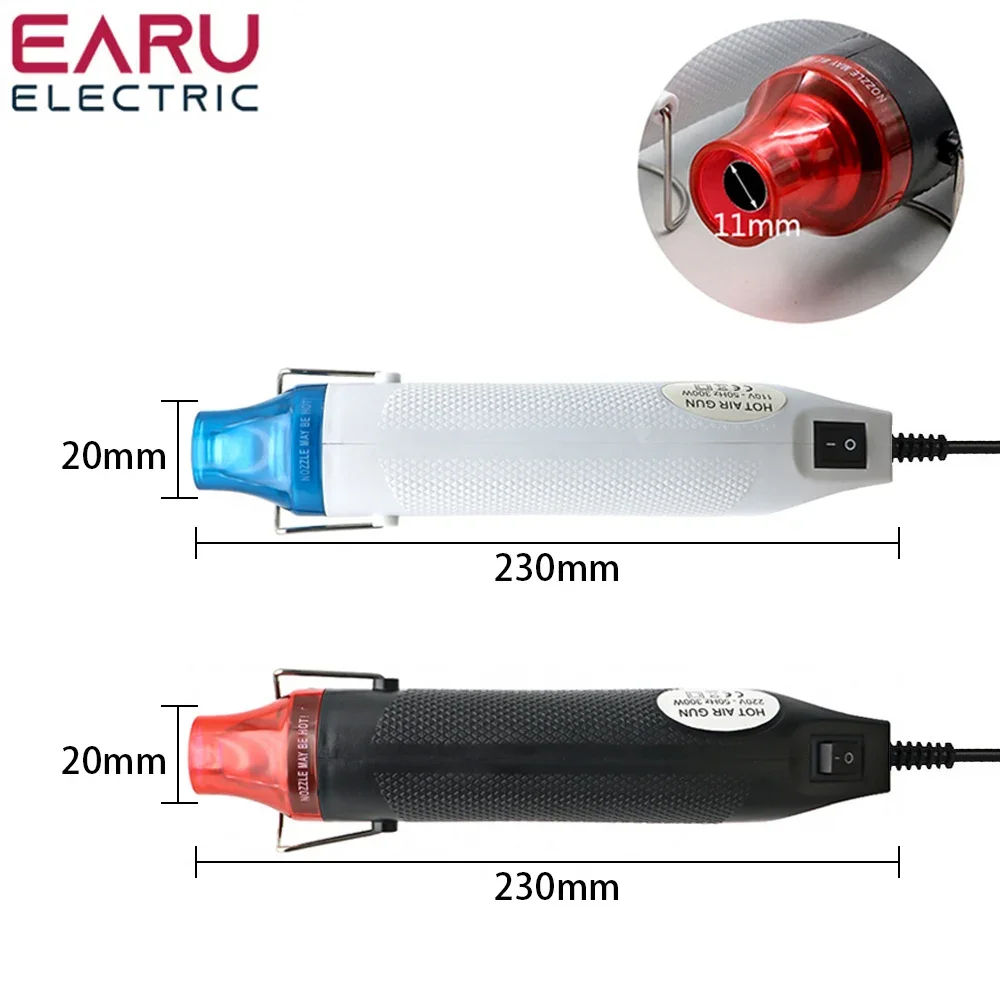 EU US 110V 220V DIY Using Heat Gun Electric Power Tool Hot Air 300W Temperature Gun With Supporting Seat Shrink Plastic DIY Tool hot air gun heat gun mini hot air gun