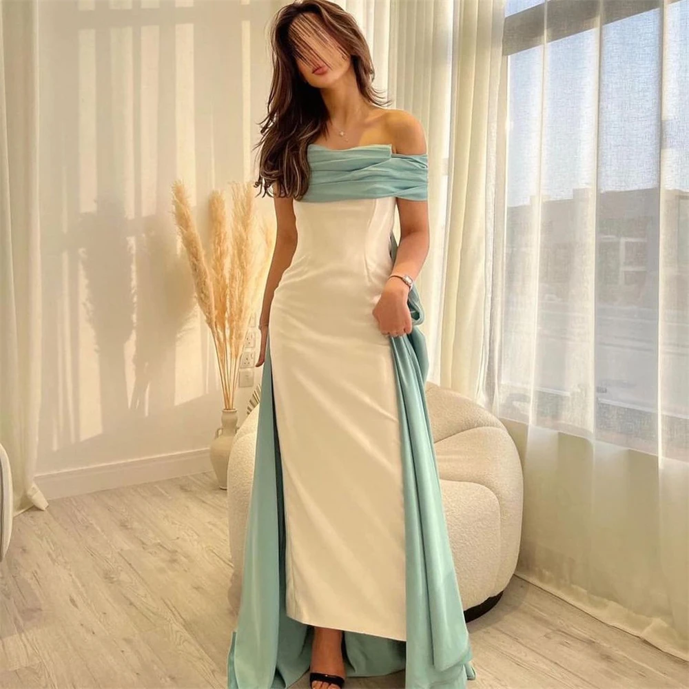 

Elegant Strapless High Quality Off the Shoulder Prom Dress Ruched Formal Evening Gowns Sheath Homecoming Dresses Taffeta