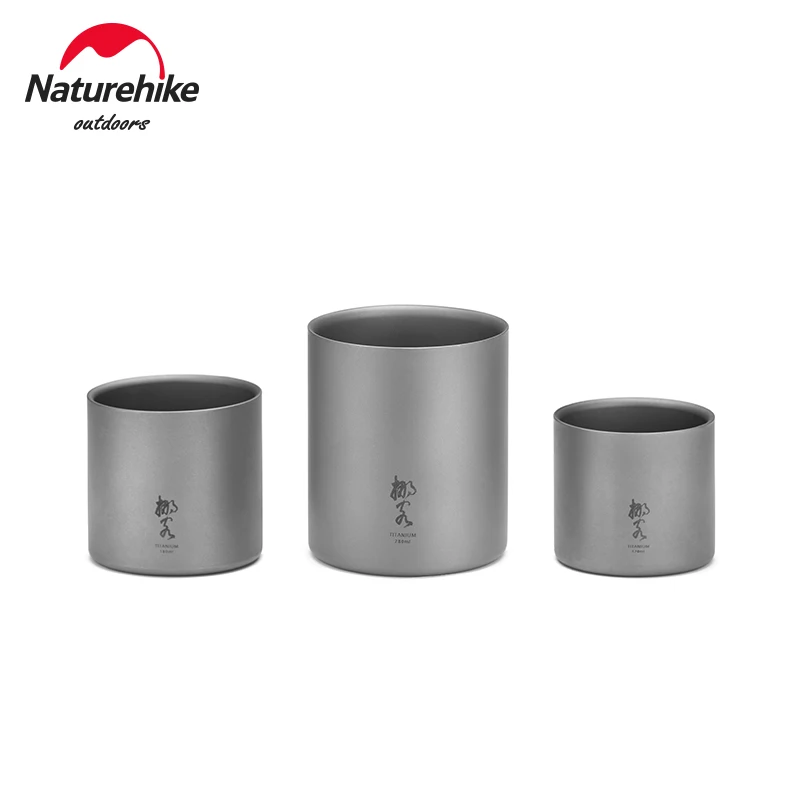 

Naturehike Double Layer Camping Coffee Cup Outdoor Water Tea Mug for Hiking Trekking Lightweight 120ml 180ml 280ml NH20CJ019