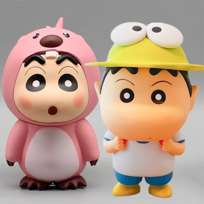

Anime Kawaii Crayon Shin Figure Frog Shinnosuke Nohara Cartoon Doll Shin-chan Figures Cos Series Model PVC Cute Decoration Toys