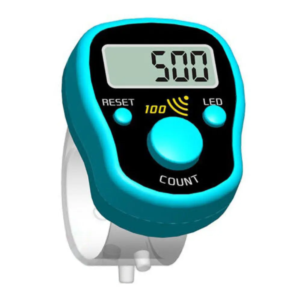 LED Electronic Finger Clicker Tally Counter Golf Lap Counting