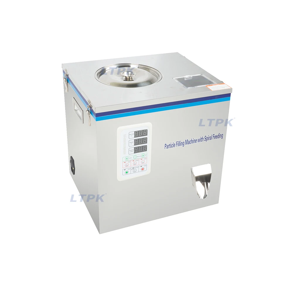 

50g Semi-automatic Pills herb leaf tea bag Weighing spiral Filling Packing machine