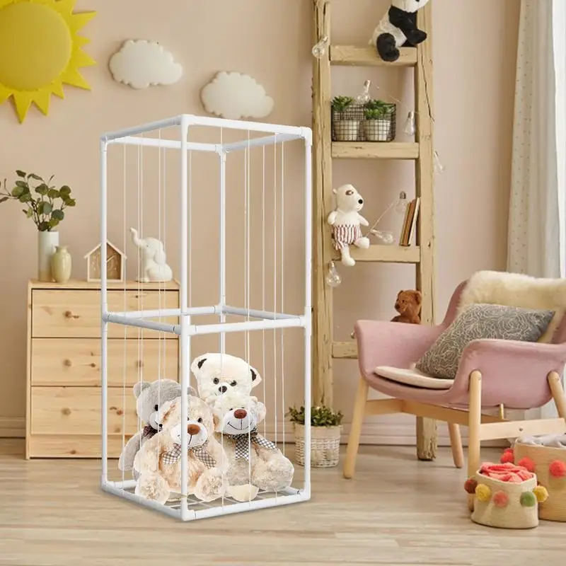 Clear Stuffed Animal Storage Tube - Plush Toy Organizer With Multiple Layer Options