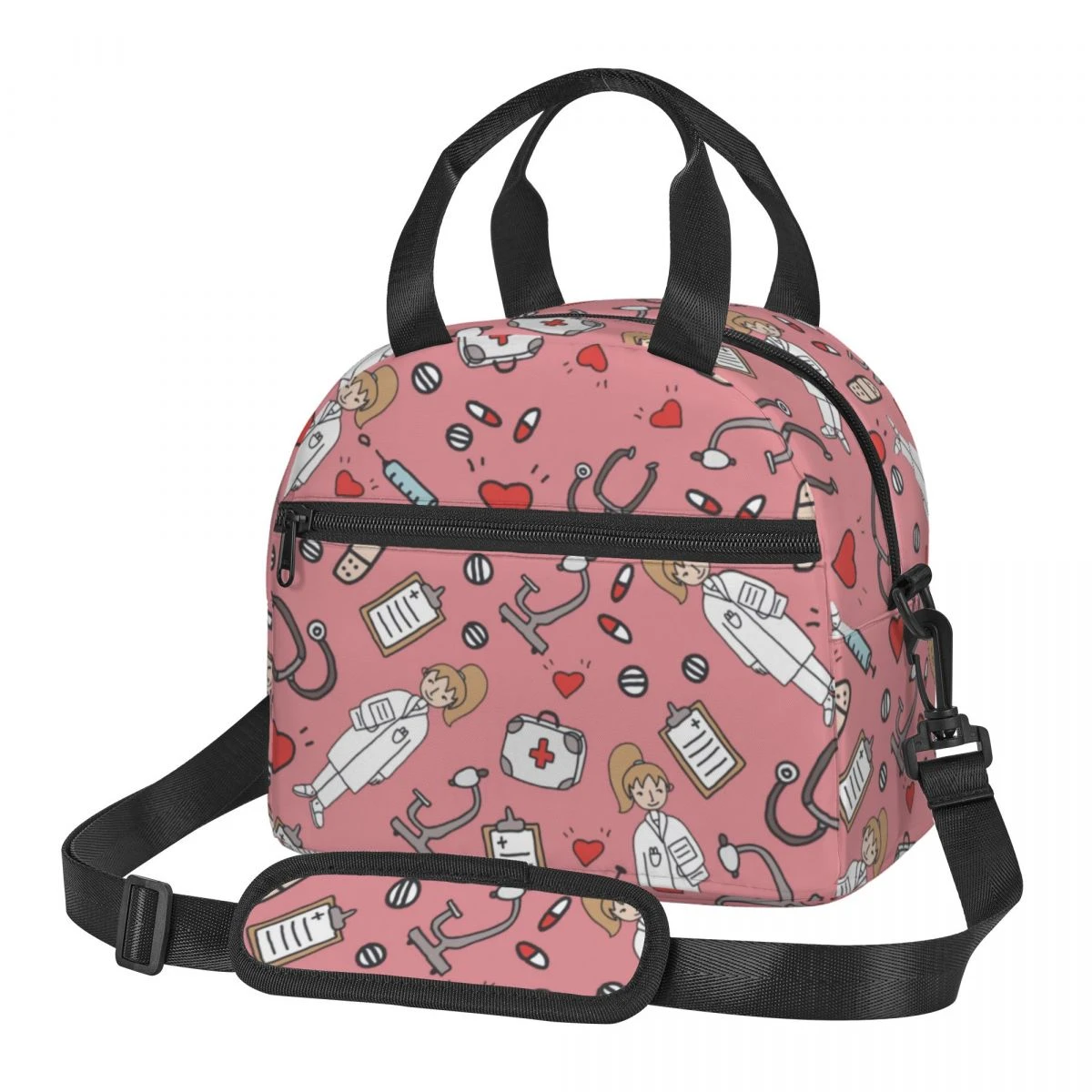 Doctors Nurse Lunch Bag Women Waterproof Concise Convenient Fresh