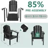 Adirondack Chair Set of 4,Weather Resistant Outdoor Adirondack Chairs Fire Pit Chair for Deck, Garden, Backyard 3
