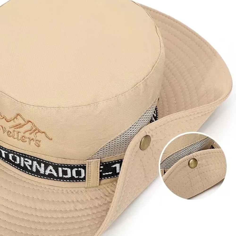 Sports Caps Fishing Hat Fisherman Hat Men Wide Brim Sun Protection Outdoor Camping Mountaineering Hiking Beach