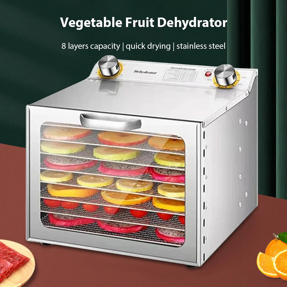 Dehydrators for Food and Jerky with 24H Timer 5 Drying Racks 400W 30-90℃ Vegetable Fruit Dehydrator Temperature Control 4