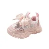 Children's Shoes Sneakers Spring and Fall Seasons Models Girls Non-slip Soft Bottom Crystal Butterfly Cute Princess Shoes 6