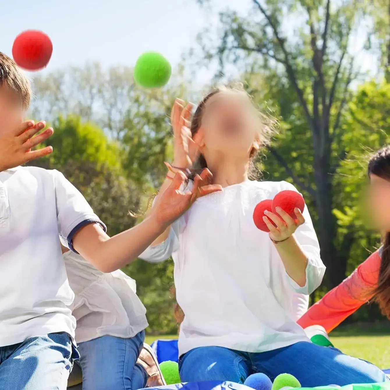 15PCS Reusable Sponge Water Balls Colorful Adult Kids Sponge Water Bomb Splash Balloons Swimming Pool Summer Toy Games