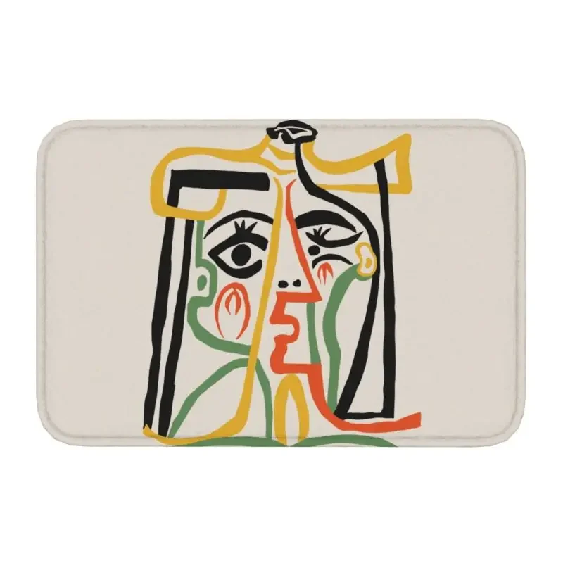 

Персонализированный дверной коврик Tete De Femme, нескользящий коврик с изображением Пабло Пикассо, для ванной, кухни, балкона, коврик, ковер 40*60 см