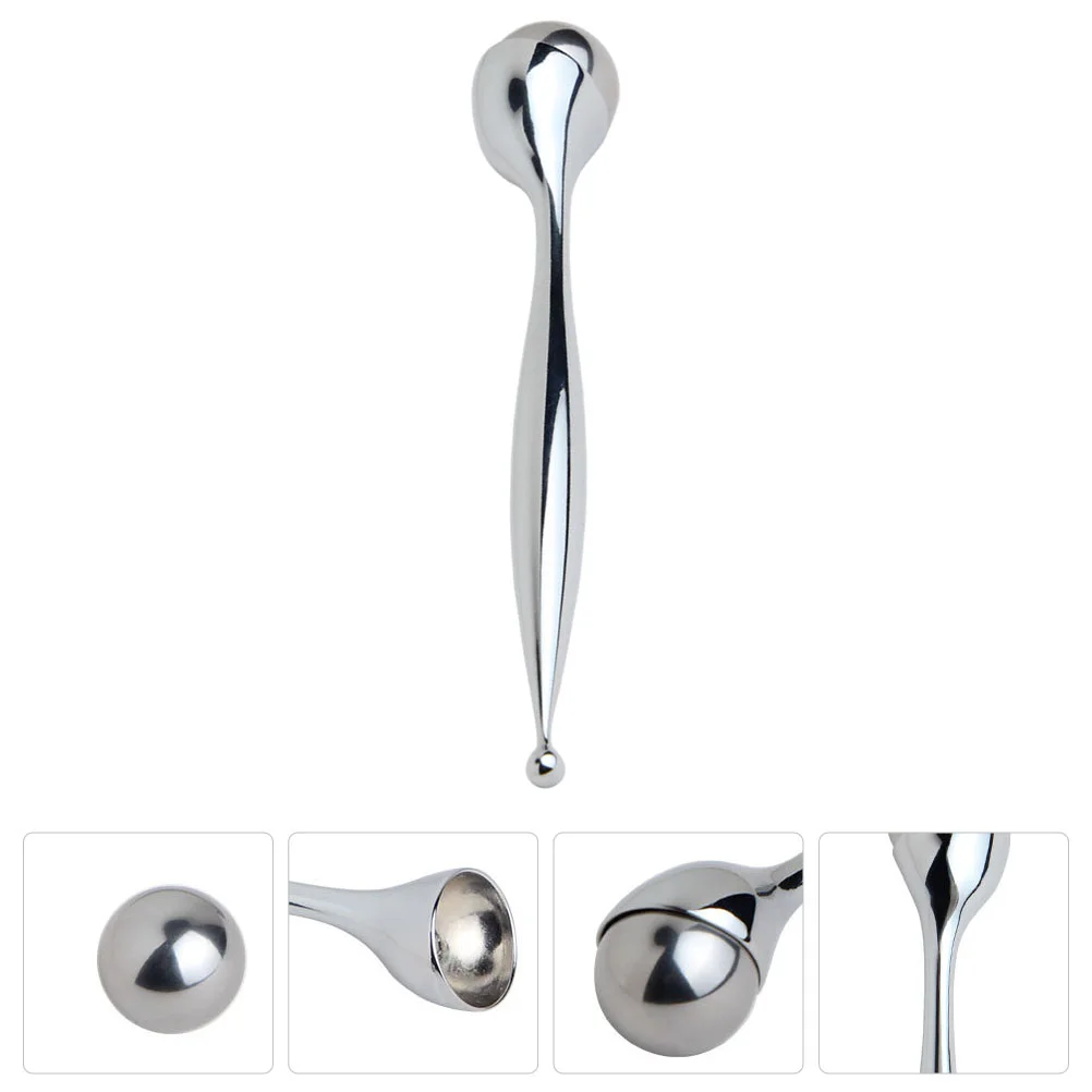 

Skin Care Eye Massage Spoon Creams Roller Stick Stainless Steel Professional Applicator