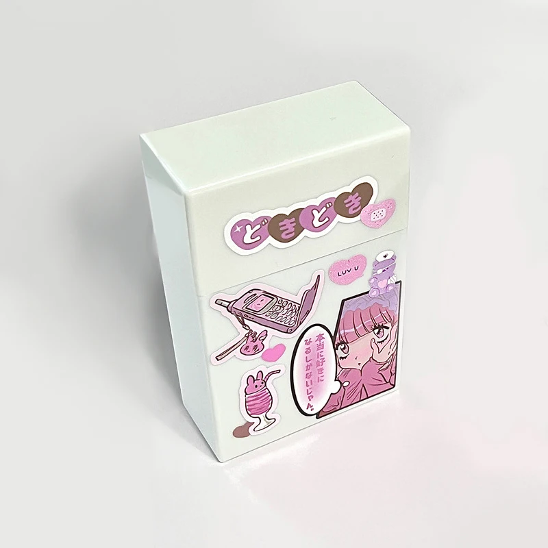 INS White 3 inch Korean Photocard Storage Box Photo Small Card Organizer Storage Case Desk Organizer Box School Stationery 6