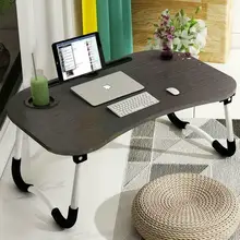 

Foldable Laptop Bed Table Lap Standing Desk for Bed and Sofa Breakfast Lapdesk