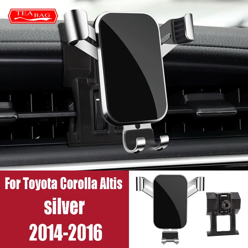 Adjustment Car Phone Holder For Toyota Corolla Altis 2014-Auto Gravity GPS Stand Special Mount Air Vent Navigation Bracket