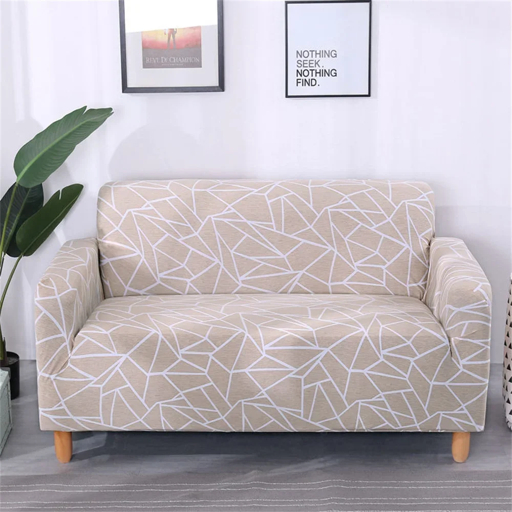 

Чехол для дивана с мраморной текстурой, цветочное растение, эластичный регулируемый чехол для диванов, домашнее 4-местное искусственное украшение