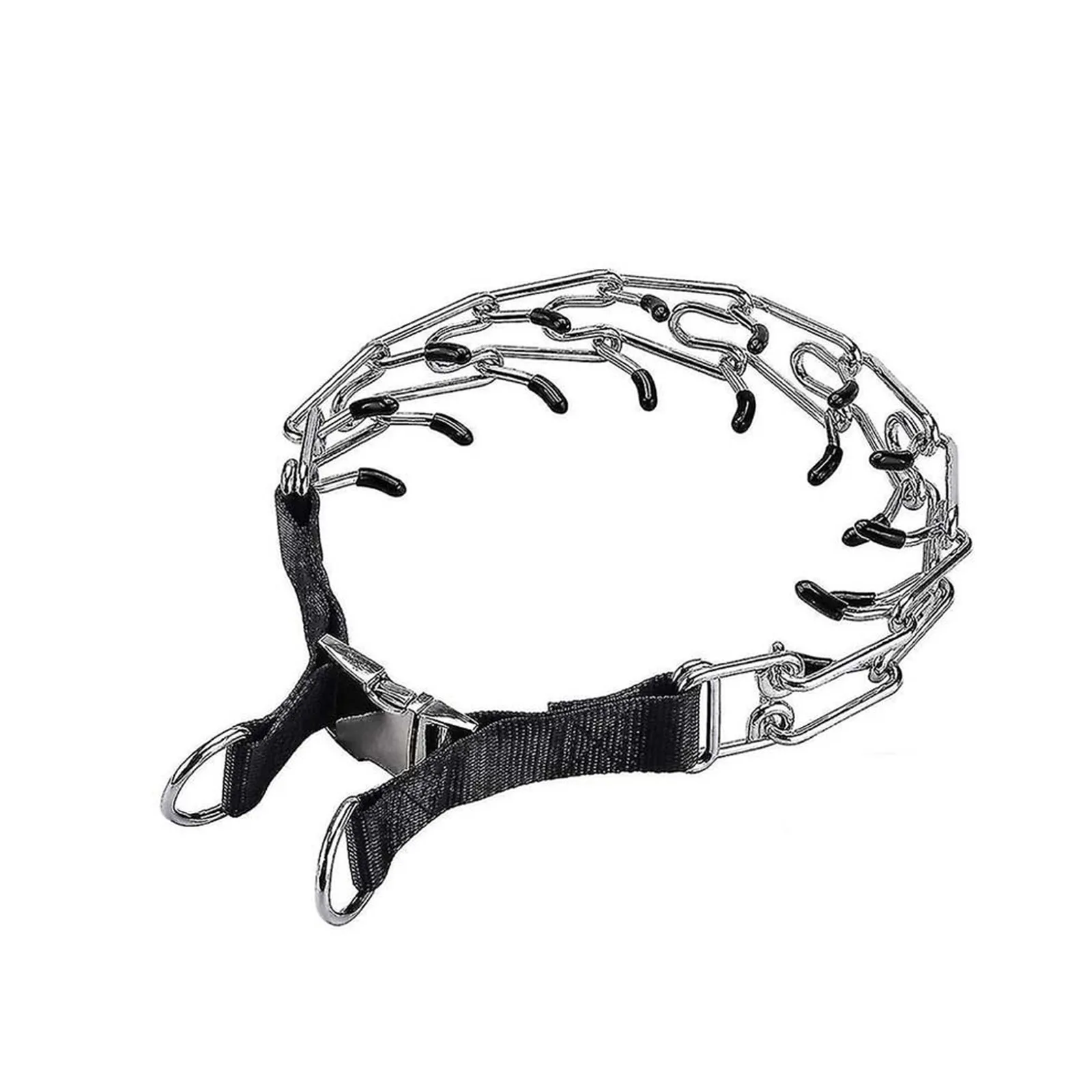 NoPullNylonCoverDogProngCollarDogTrainingPinchCollarwith