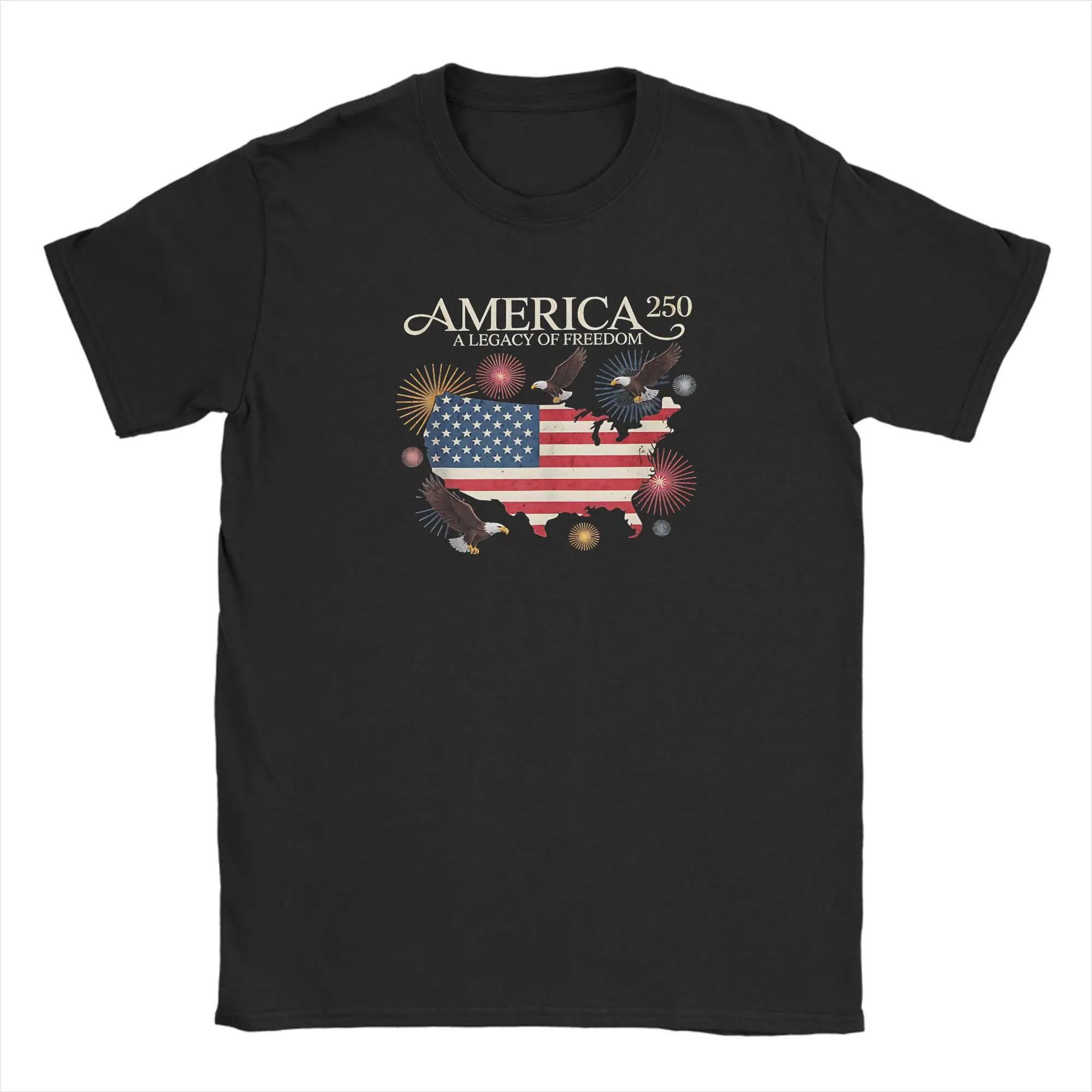 Vintage 250th Anniversary US Flag Short Sleeve T-Shirt
