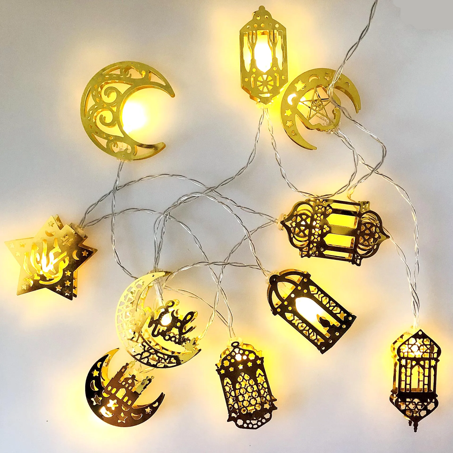 Guirxiété lumineuse LED Moon Star Castle, Eid Mubarak, Ramadan, décoration  pour la maison, Hajj, Ramadan Kareem, Eid Al Adha, cadeau lanterne, 10LED -  AliExpress