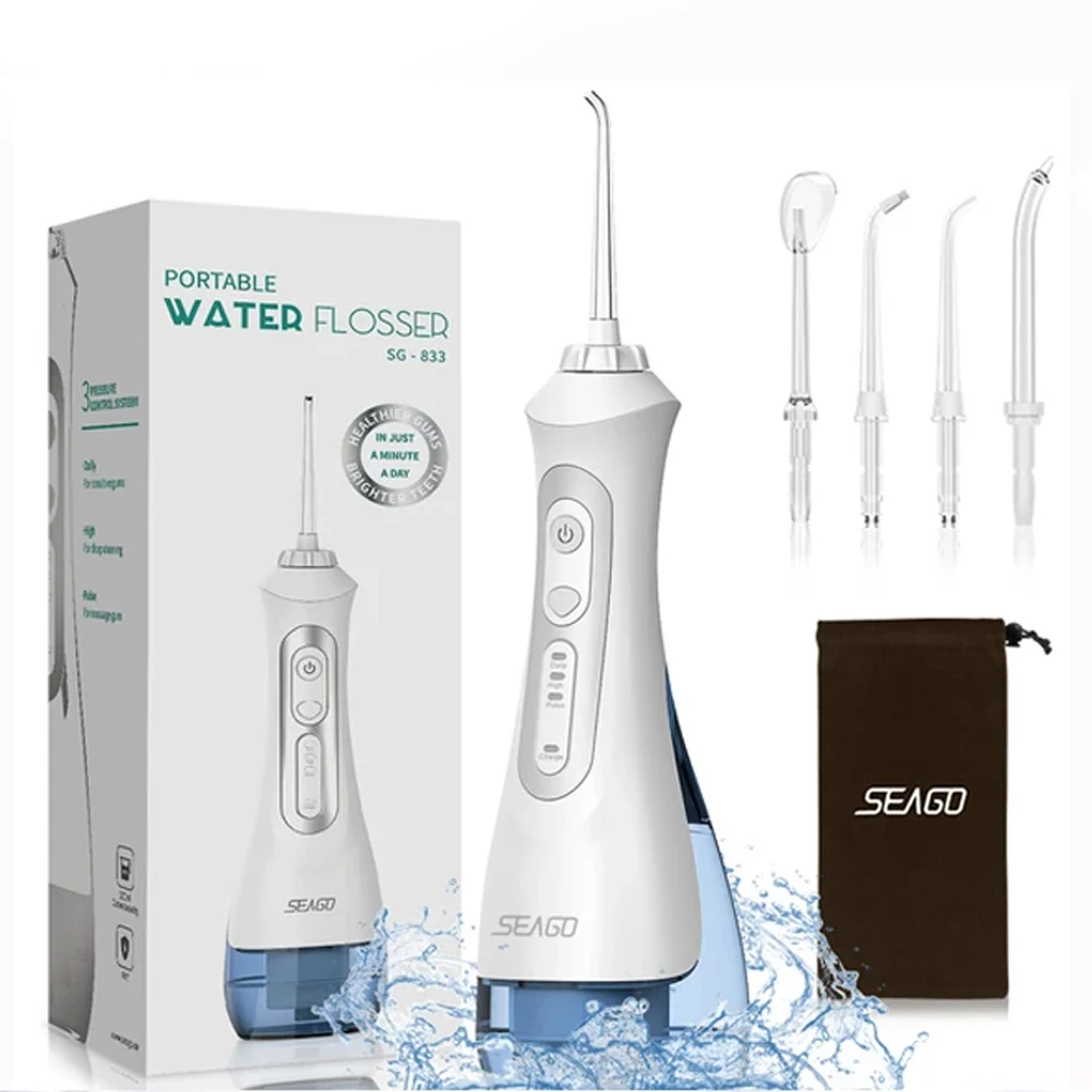 

Ирригатор полости рта SEAGO, 3 режима, 200 мл, USB