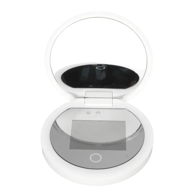 Caméra de test de protection solaire à miroir UV avec lumière grossissement 2X maquillage de voyage 3,5 pouces format de poche L 5
