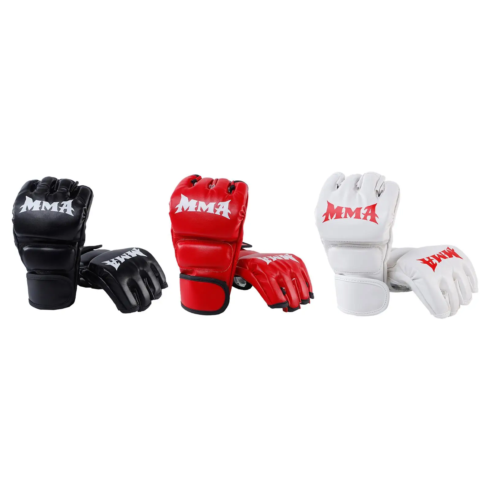 Mma Gloves Half Finger Training Mitts Kickboxing Gloves Open Palms