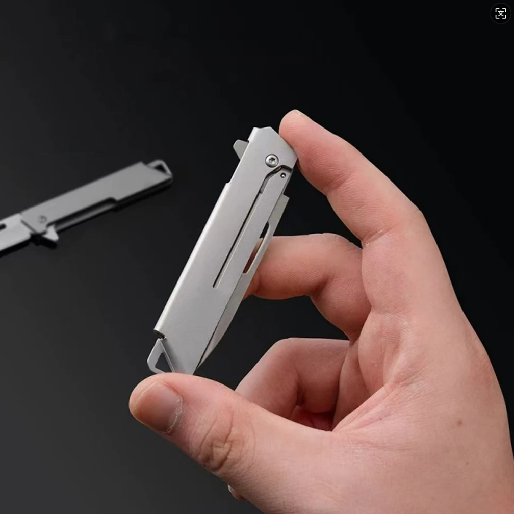 Utility Knife Folding Sharp Outdoor Multifunctional Stainless Steel Mini Knife Portable Keychain Knives for Unboxing EDC Survival Art New utility knife carving knife metal carving knife box cutter cutting knife art knife box opener toothpick knife