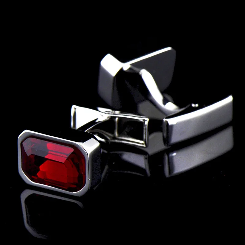 Cufflinks Men's Unisex French Shirt Suit Business Banquet Wedding Party Gifts Classic High Grade Simple Blue Cuff Links - 5