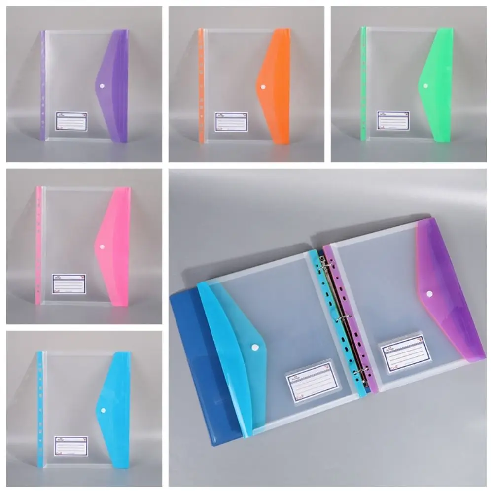 

6pcs Paper Organizer A4 File Folders Wallets Document Organiser Transparent Binder Pouch Organizer File Organizer Waterproof