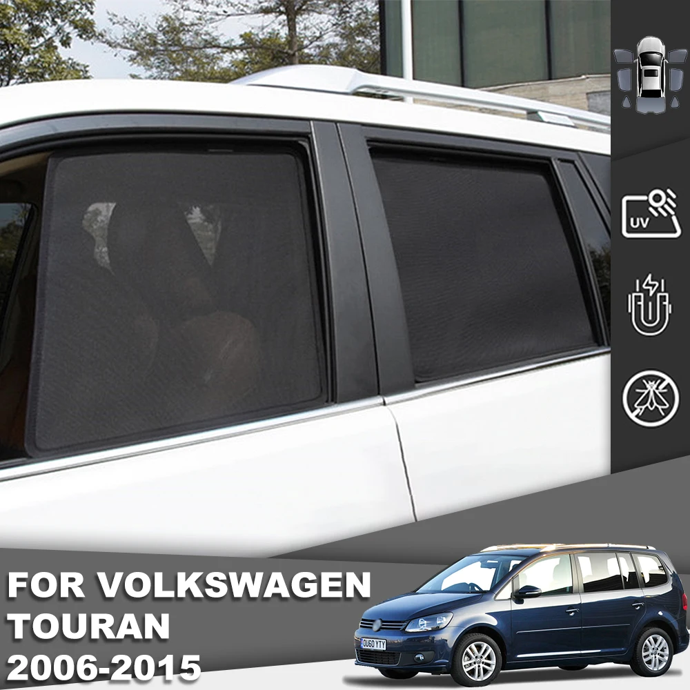 

For Volkswagen VW Touran 1T 2003-2015 Magnetic Car Sunshade Visor Front Windshield Curtain Rear Side Window Sun Shade Shield
