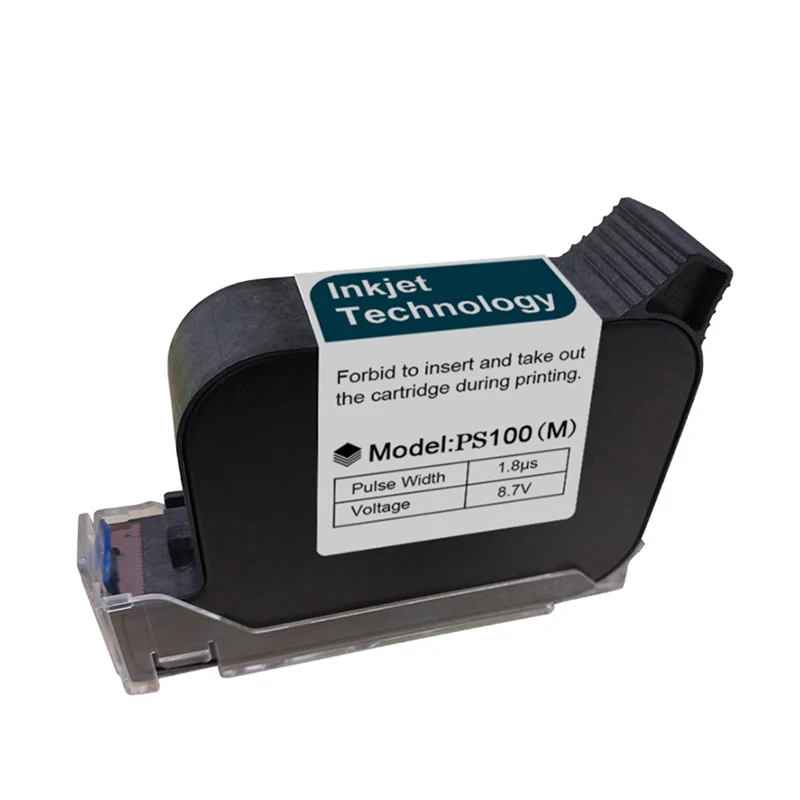 12.7mm Red/Blue/White/Yellow/Green/Black Color Ink Cartridge Handheld Inkjet Pri
