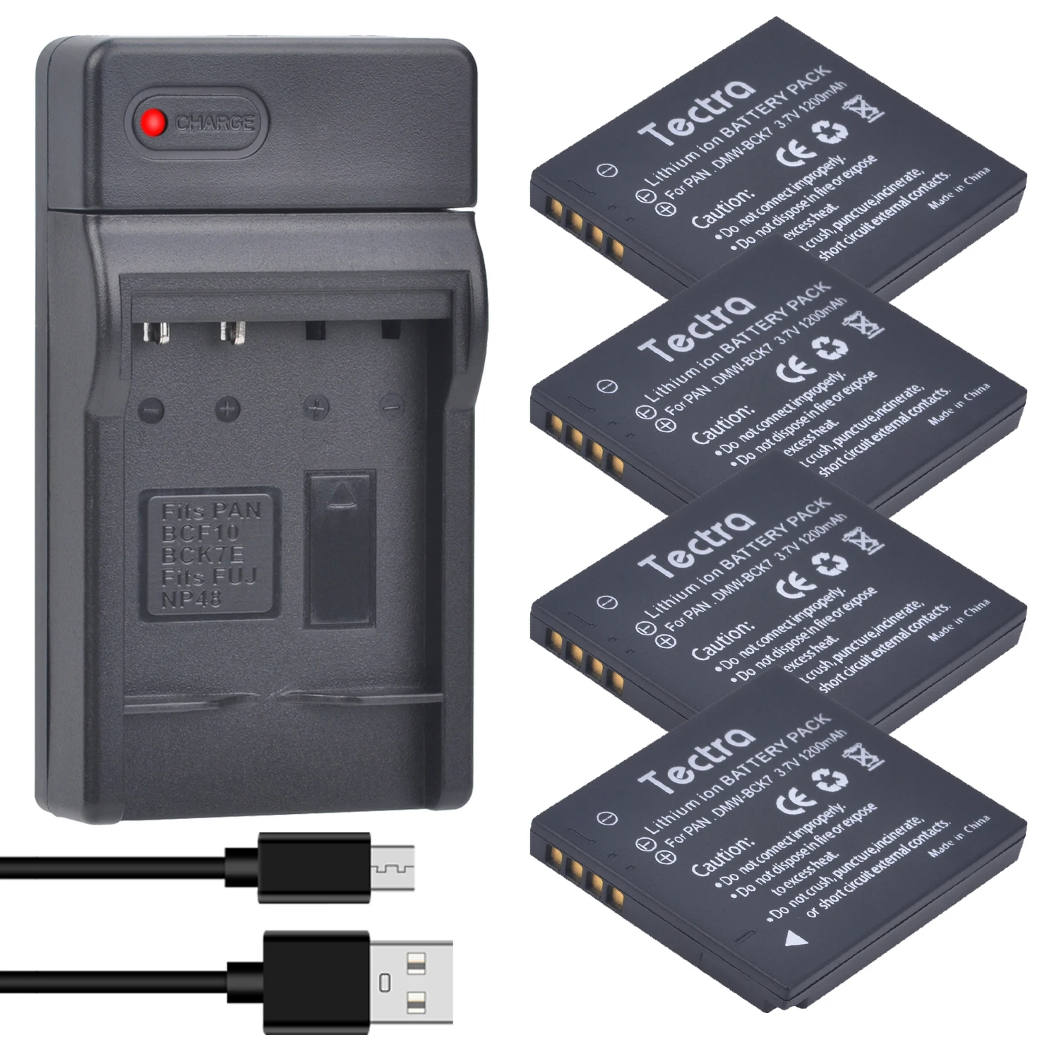 DSTE 2 Batterie Di Ricambio Per Panasonic DMW-BCK7 – 1350mAh, 3.6V, Compatibili Con DMC-FH2/FS16/TS30 E Molti Altri