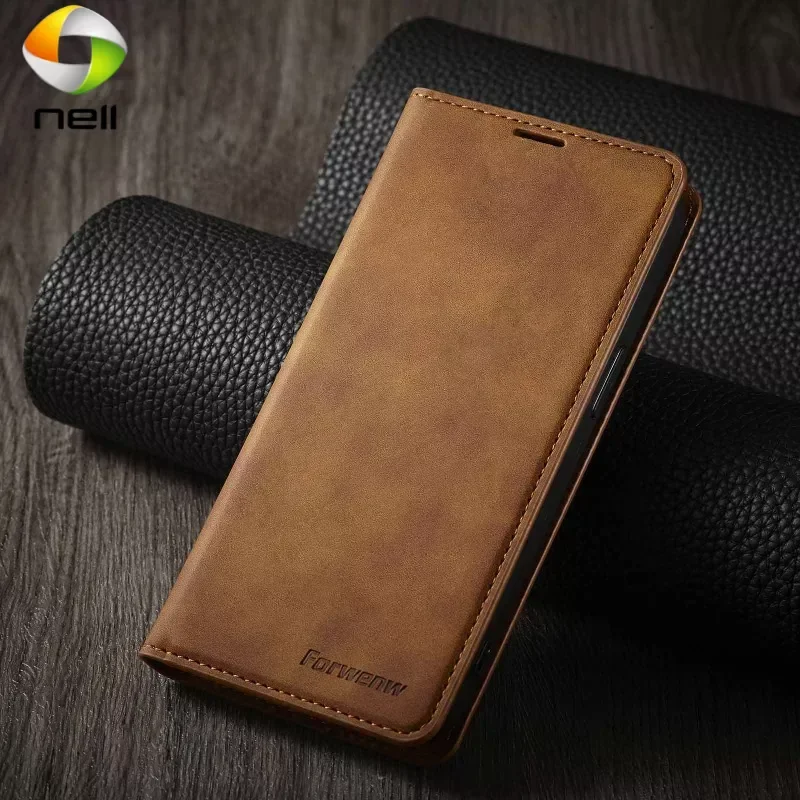

Роскошный Магнитный кожаный флип-чехол для iPhone 15 14 13 12 11 Pro Max XS XR X SE 2020 2022 7 8 Plus, держатель для карт, кошелек, чехол для телефона