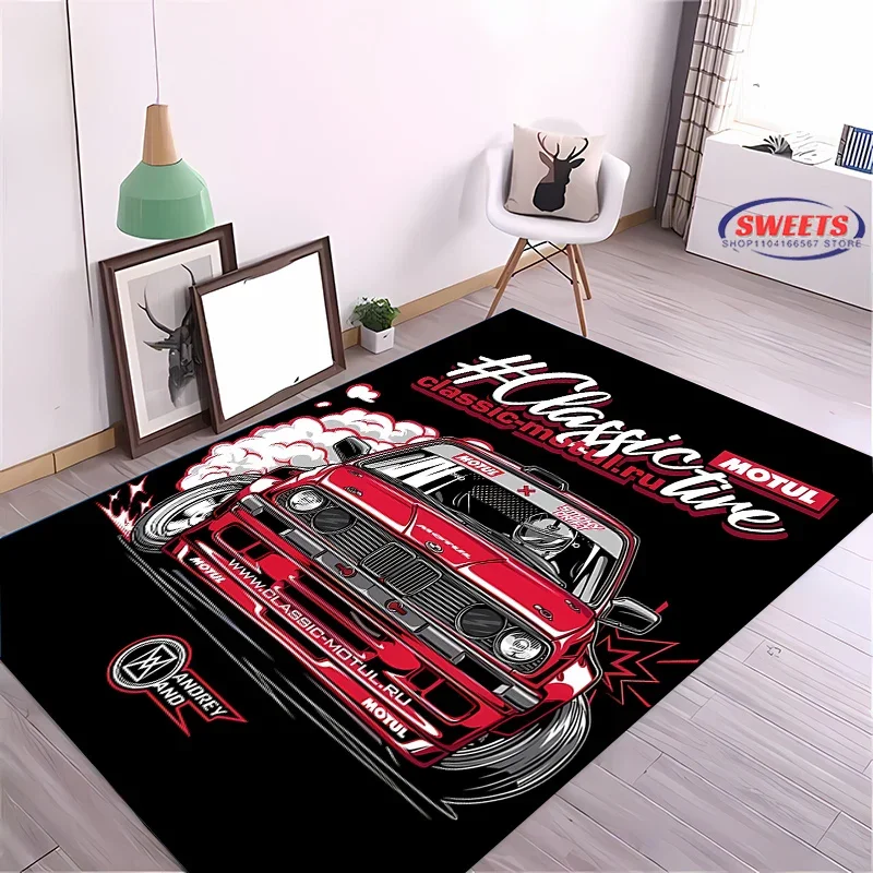 Car E-E30 Carpet for Living Room Bedroom Hallway Long Strip Anti-slip Soft Rug Sofa Doormat Home Decor Durable Mat