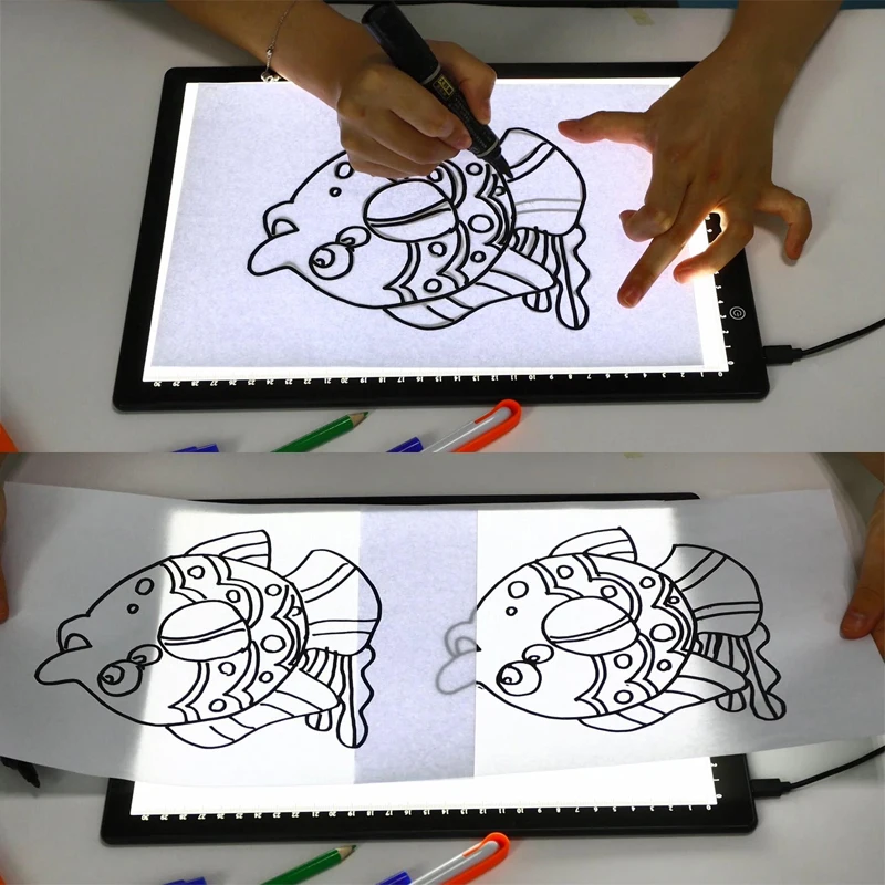 Desenho a4 Tablet Wacom Digital Gráfico Tablet Led Pintura Diamante Placa de Almofada de Luz Portátil para X-ray Film Viewer Novo - Imagem 2