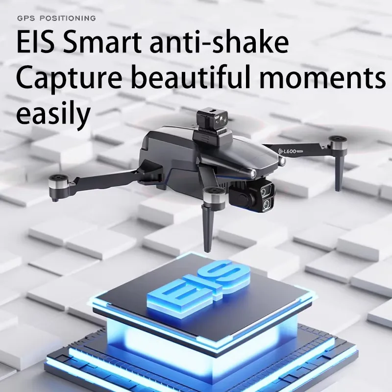 L600-1 프로 GPS 드론 4K 전문가용 HD 듀얼 카메라 스크린 탑재 5G WIFI 360 ° 장애물 회피 브러시리스 RC 쿼드콥터 드론
