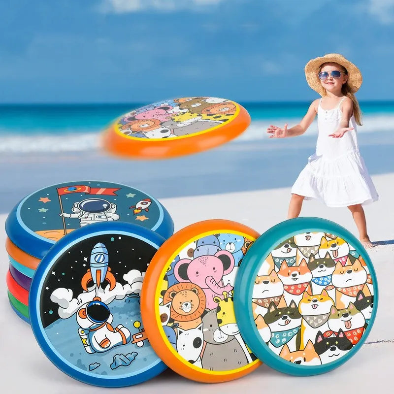 

Outdoor Flying Disc Safety Soft Children Frisbee Parent-Child Interactive Playing Flying Saucer Game Flying Disk Kids
