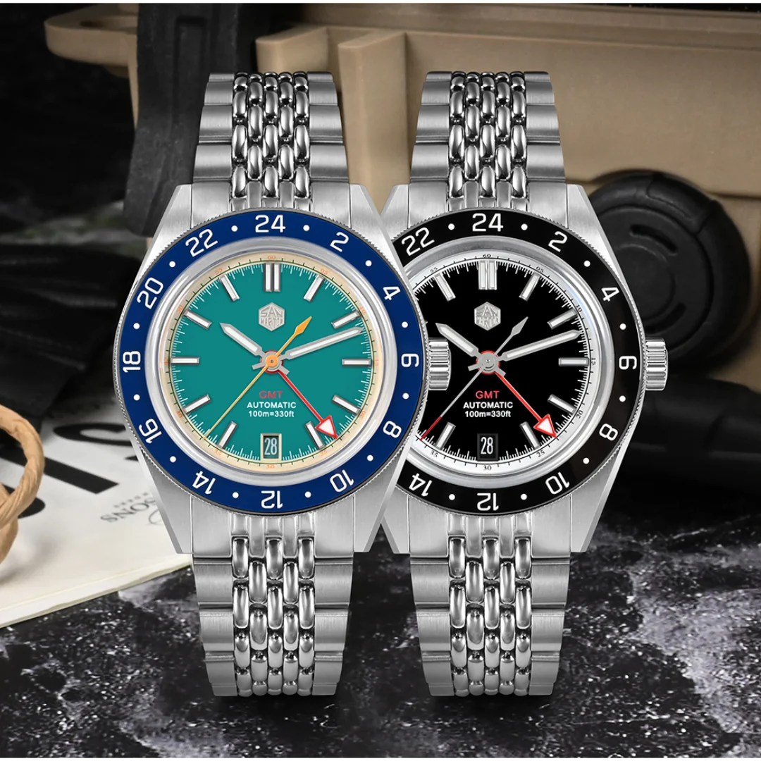 

Часы San Martin мужские спортивные механические, 39,5 мм, 100 м