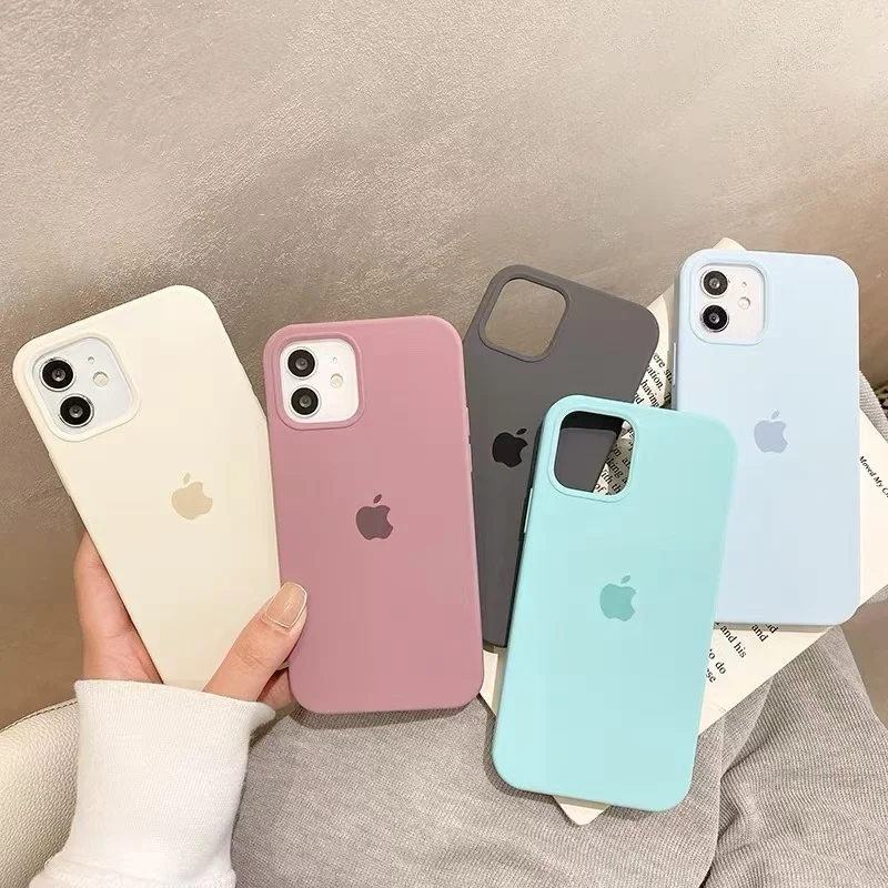 Official Original Cases For iPhone 13 16 14 11 15 12 Pro Max Case For Apple iPhone 16 11 14 15 13 12 78 SE Plus Silicone Cover