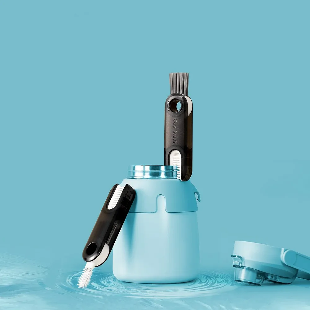 

Youpin Multifunctional Three In One Cup Brush U-shaped Cup Cover Gap Cleaning Brush Rotatable Collapsed Gap Brush