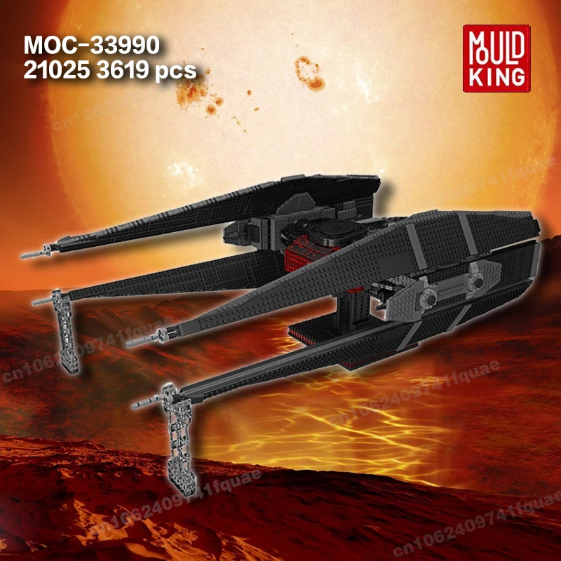 

3619 Pcs Free Shipping MOC-33990 Educational Toys KYLO REN TIE FIGTHER Gift MouldKing21025 Building Blocks for Adults Space Wars
