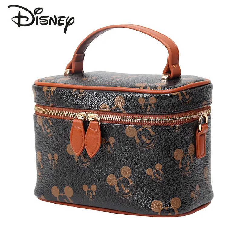 Disney Mickey Original Women's Handbag Multifunctional Large Capacity Toilet Products Handbag Fashion High Quality Handbag