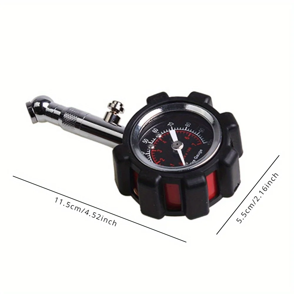 1PC Mini Dial Car Tire Pressure Gauge 100 PSI High Precision Auto Air Pressure Meter Tester for Car Diagnostic Repair