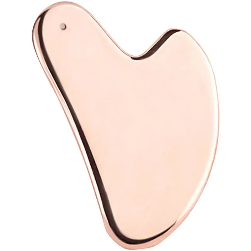 

Инструмент для массажа лица Guasha, портативный скребок из нержавеющей стали для подтяжки лица