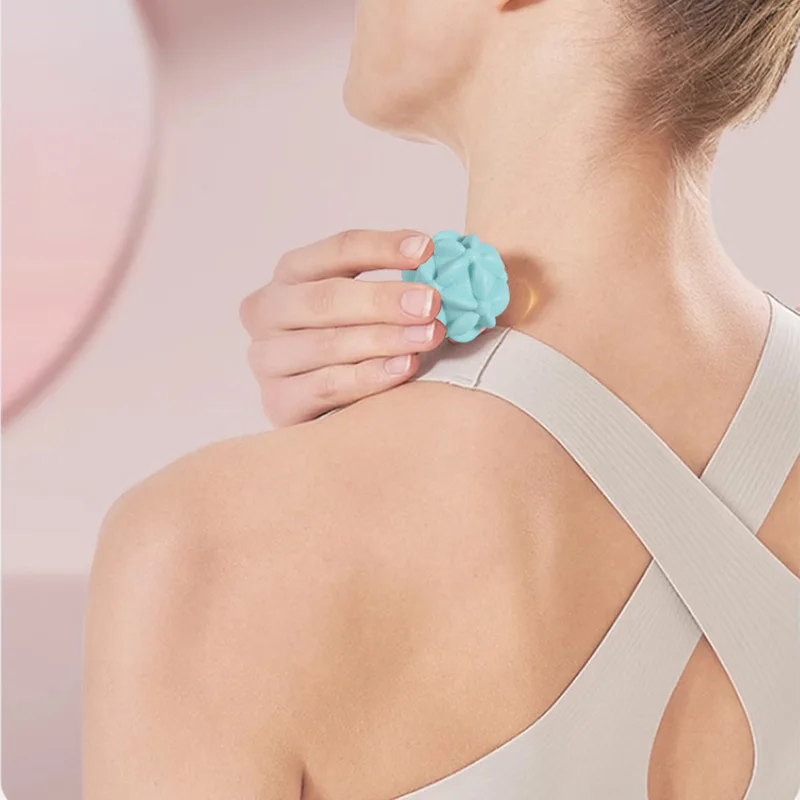 1 PCS Yoga Massage Ball Flower Shape Washable Yoga Fitness Thoracic Spine Back Body Massage Cone Ball Fascia